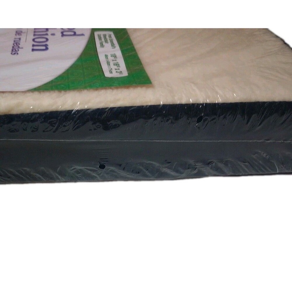 NEW Essentials Medical Supply Fleece Wheelchair Cushion 18"x16"x3" - Picture 7 of 7